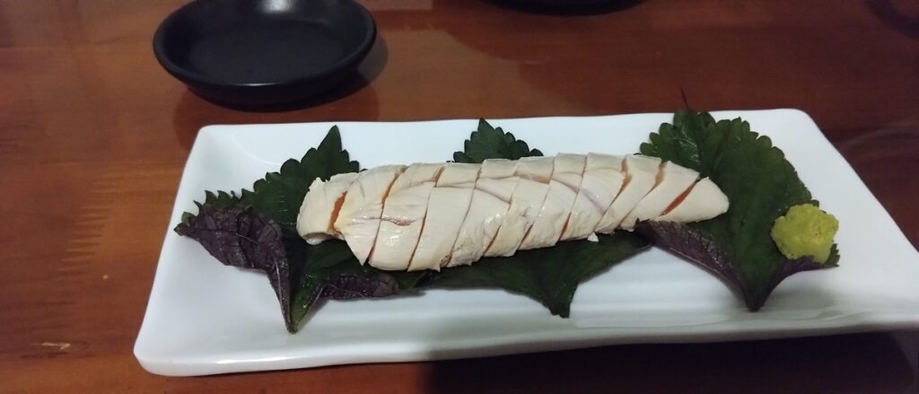 【ベトナム日本食】ハノイの焼き鳥 オールブルー All Blue　新鮮ささみ炙り大葉巻き